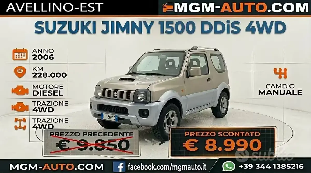 Usata Suzuki Jimny 86 CV (63 kW) 2006 Beige SUV