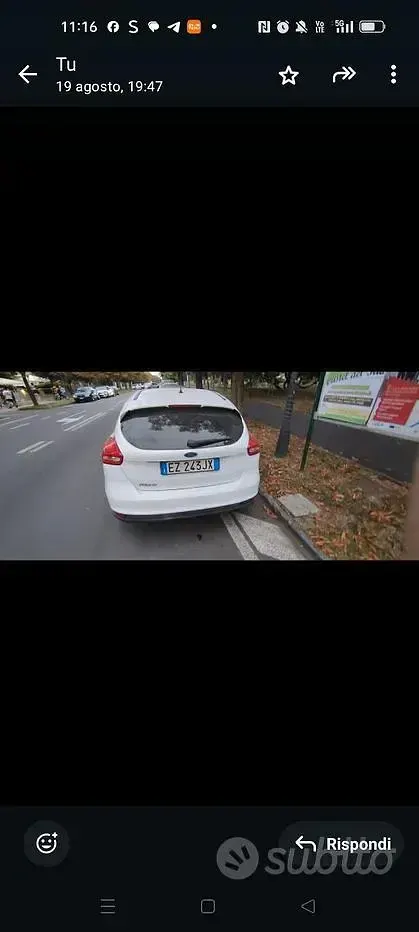 Usata Ford Focus 120 CV (88 kW) 2015 Bianco Berlina