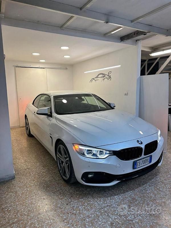 Usata BMW 420 Efficient Dynamics 184 CV (135 kW) 2014 Bianco Cabrio
