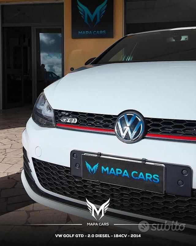 Usata VW Golf VII Highline 184 CV (135 kW) 2014 Bianco Berlina