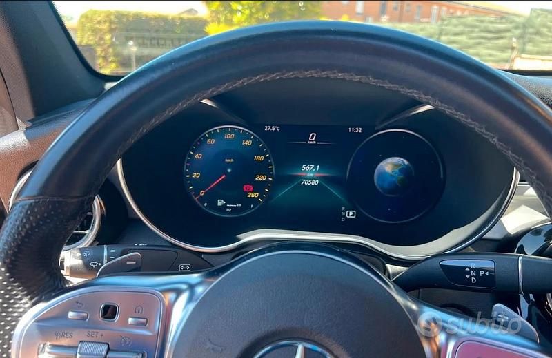 Usata Mercedes GLC300 AMG 250 CV (183 kW) 2021 Nero Coupé