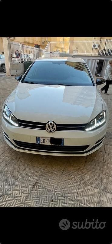 Usata VW Golf VII 110 CV (80 kW) 2013 Bianco Berlina