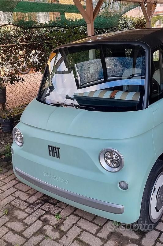 Nuova Fiat Topolino 2025 Verde Utilitaria
