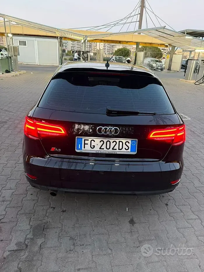 Usata Audi A3 S-Line 110 CV (80 kW) 2016 Nero Berlina