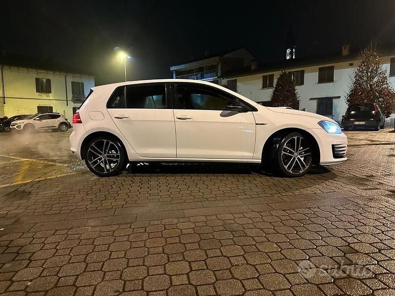 Usata VW Golf VII GTD 184 CV (135 kW) 2013 Bianco Berlina