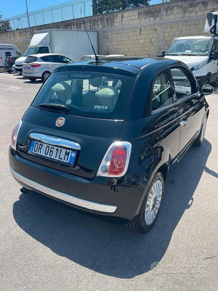 Usata Fiat 500 Lounge 75 CV (55 kW) 2008 Nero Cabrio