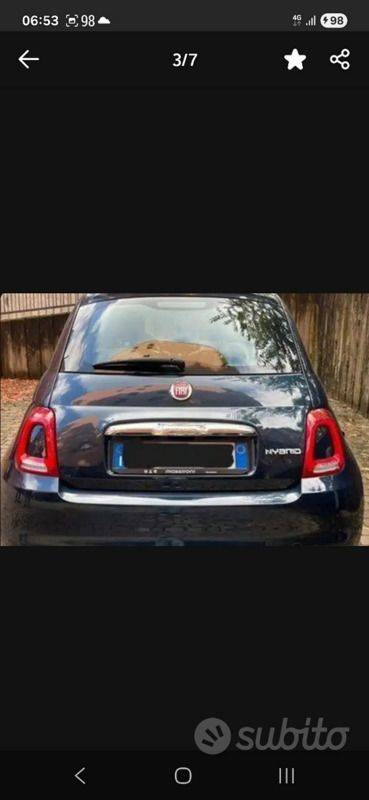 Usata Fiat 500 70 CV (51 kW) 2021 Nero Utilitaria