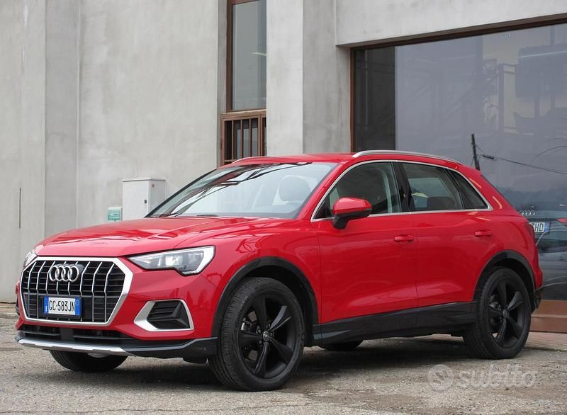 Usata Audi Q3 Advanced 150 CV (110 kW) 2020 Rosso tango metallizzato SUV