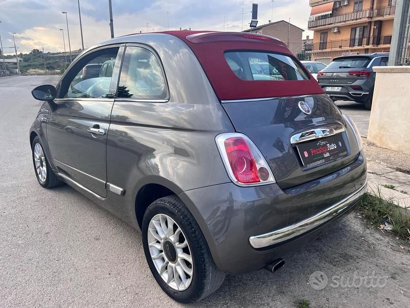 Usata Fiat 500C Lounge 95 CV (69 kW) 2011 Grigio Cabrio