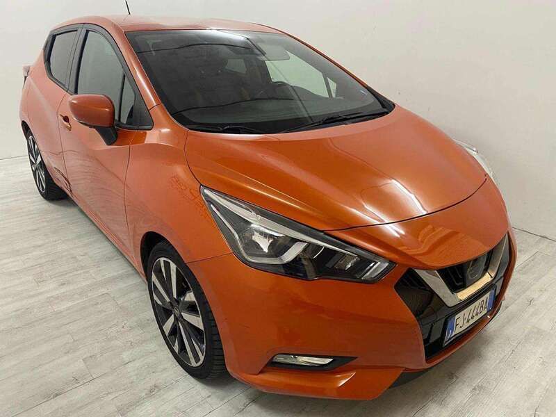 Usata Nissan Micra Tekna 90 CV (66 kW) 2017 Arancione Utilitaria