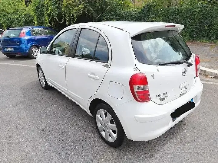 Usata Nissan Micra Acenta 98 CV (72 kW) 2013 Bianco Utilitaria