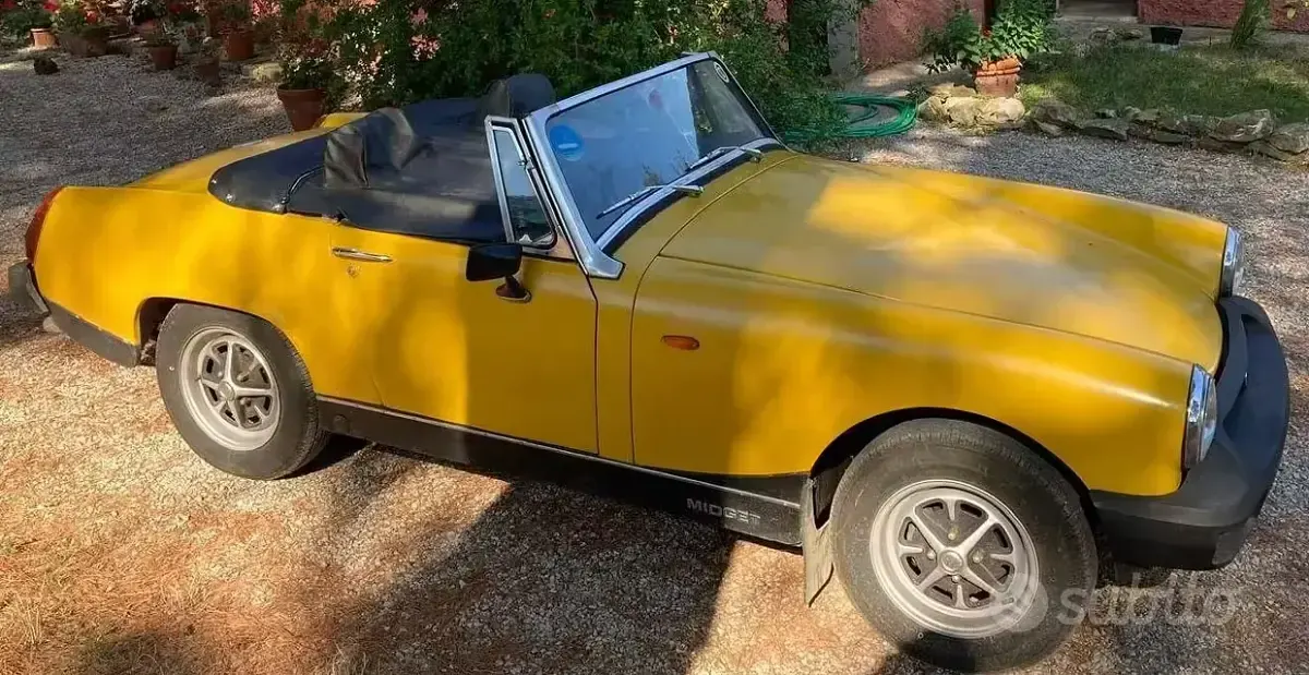 Usata MG Midget 66 CV (48 kW) 1970 Giallo Cabrio