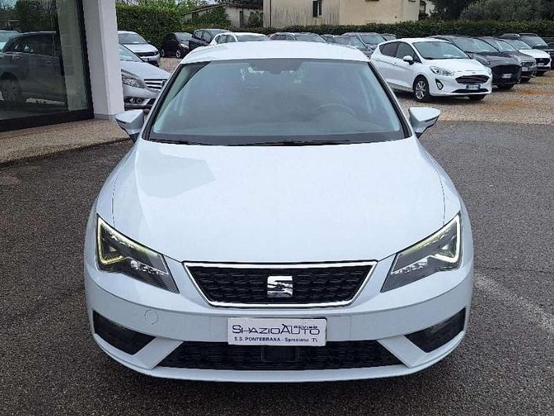 Usata Seat Leon 116 CV (85 kW) 2017 Bianco Berlina