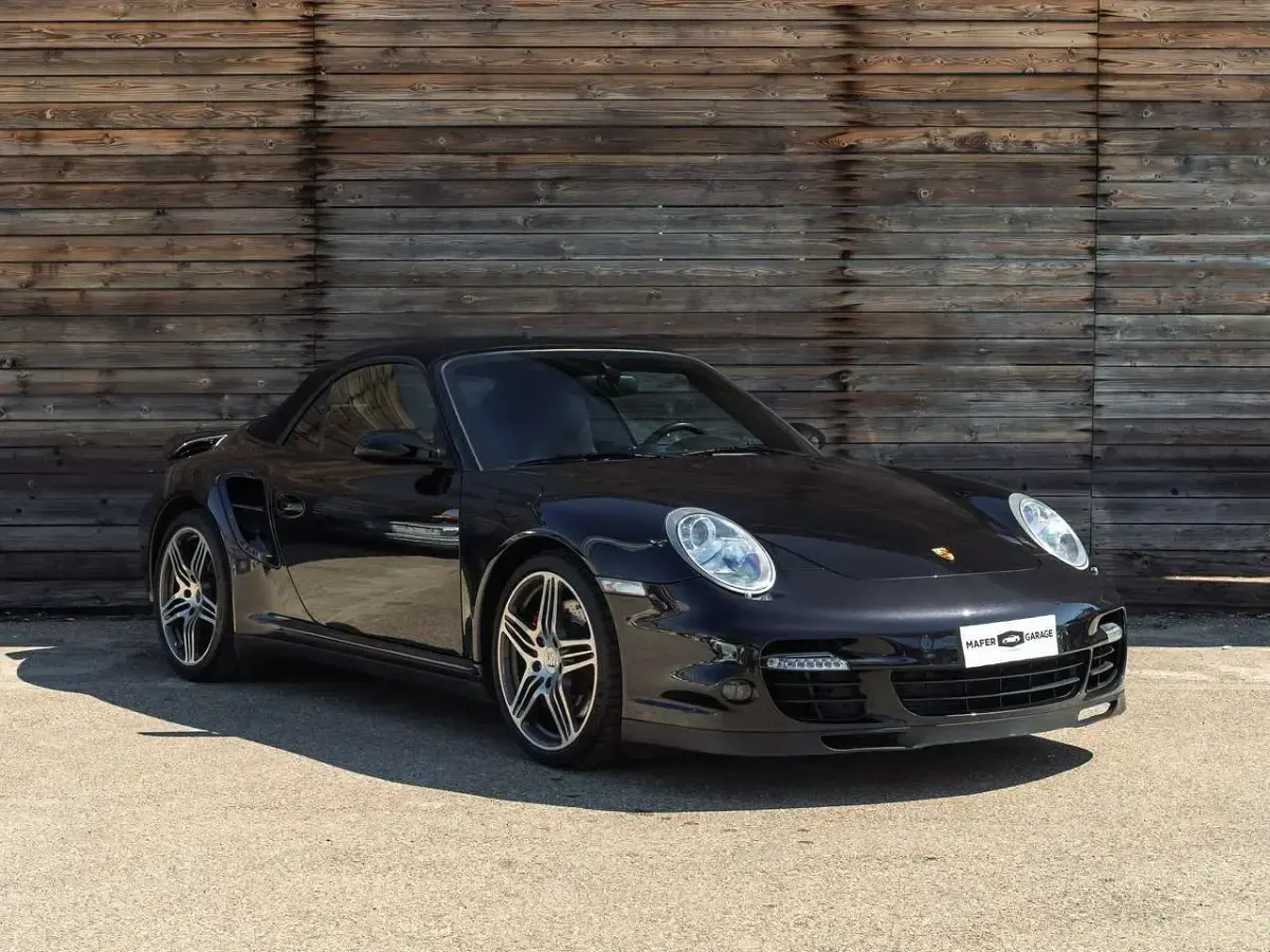 Usata Porsche 997 480 CV (353 kW) 2008 Nero basalto metallizzato Cabrio