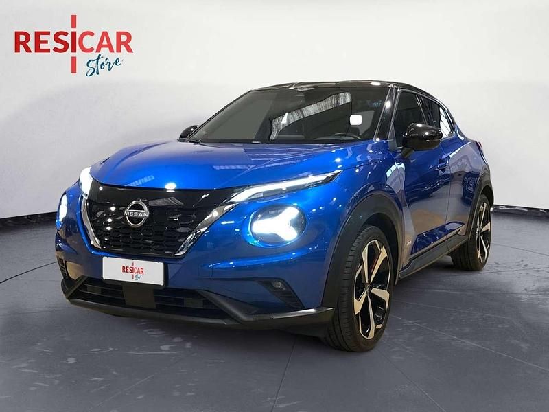 Usata Nissan Juke Tekna 94 CV (69 kW) 2022 Blu metallizzato / tetto nero SUV