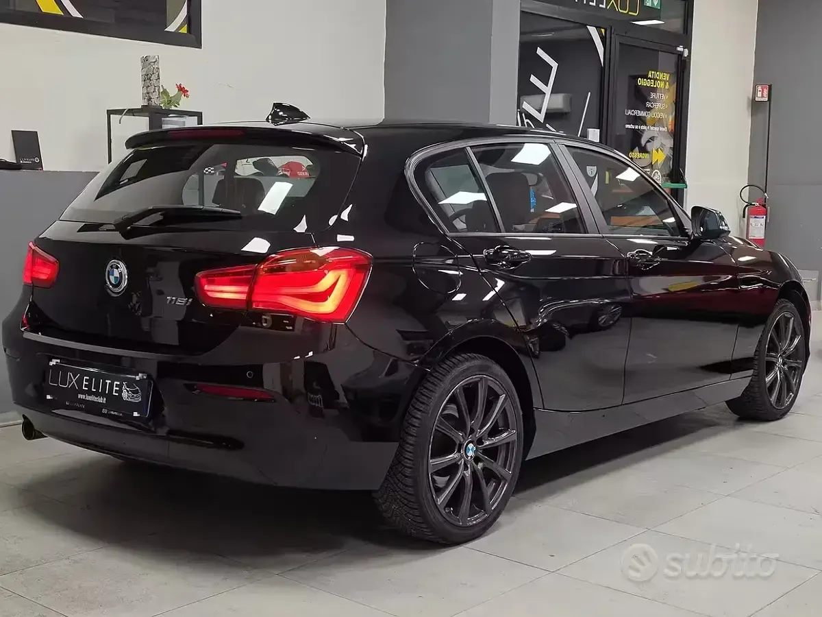 Usata BMW 118 Sport Line 136 CV (100 kW) 2017 Nero Berlina