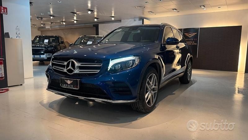 Usata Mercedes GLC220 170 CV (125 kW) 2019 Blu SUV