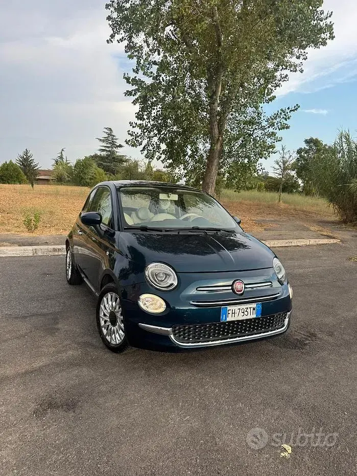 Usata Fiat 500 Lounge 69 CV (50 kW) 2017 Blu Berlina