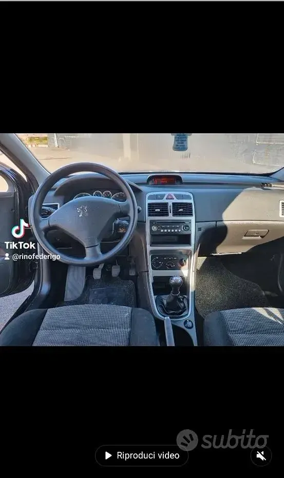Usata Peugeot 307 90 CV (66 kW) 2005 Nero Utilitaria