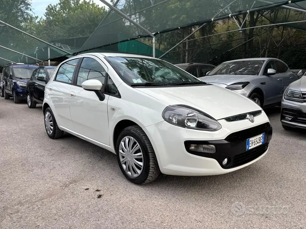 Usata Fiat Punto Evo Dynamic 69 CV (50 kW) 2011 Bianco Utilitaria