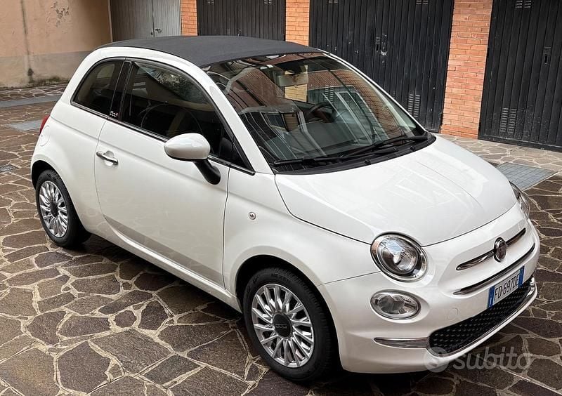 Usata Fiat 500C Lounge 69 CV (50 kW) 2016 Bianco Cabrio