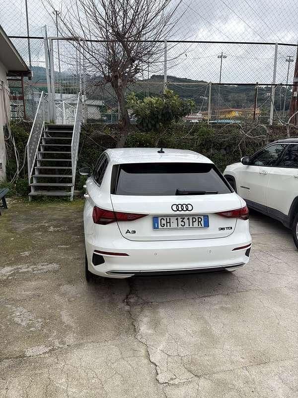 Usata Audi A3 Advanced 150 CV (110 kW) 2021 Bianco Berlina