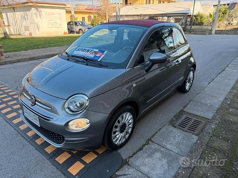 Usata Fiat 500C Lounge 69 CV (50 kW) 2017 Grigio Cabrio