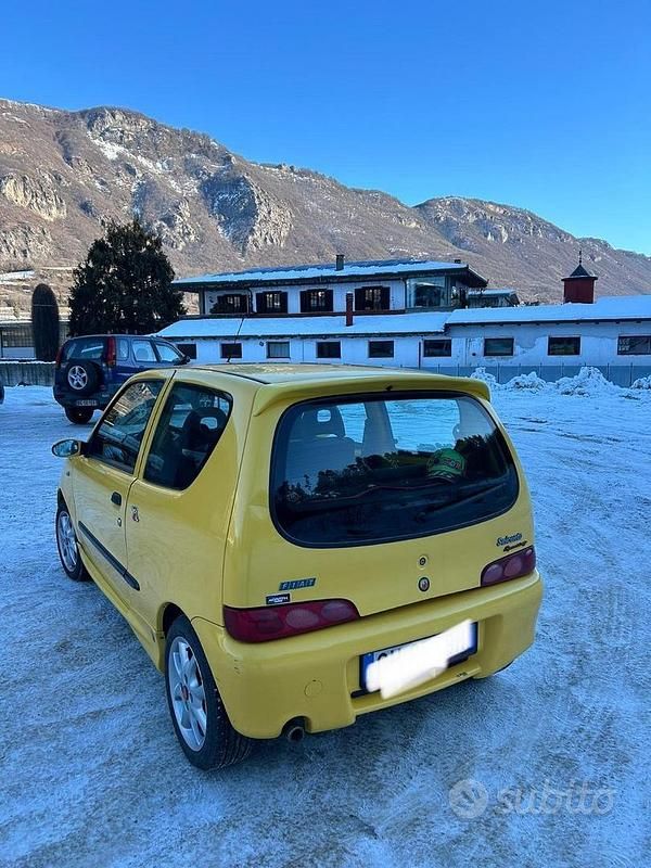 Usata Fiat Seicento Abarth 54 CV (39 kW) 2003 Giallo Utilitaria