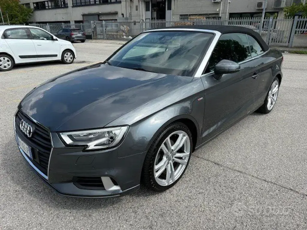Usata Audi A3 Cabriolet S-Line 150 CV (110 kW) 2018 Grigio Cabrio