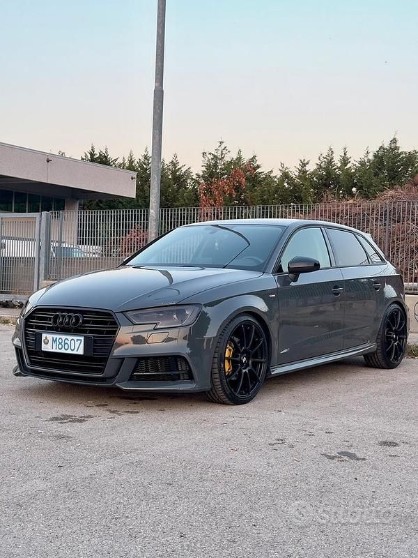 Usata Audi A3 S-Line 116 CV (85 kW) 2017 Grigio Berlina