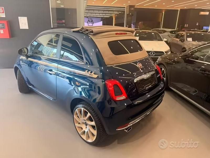 Usata Fiat 500C Club 69 CV (50 kW) 2023 Blu dipinto di blu metallizzato Cabrio