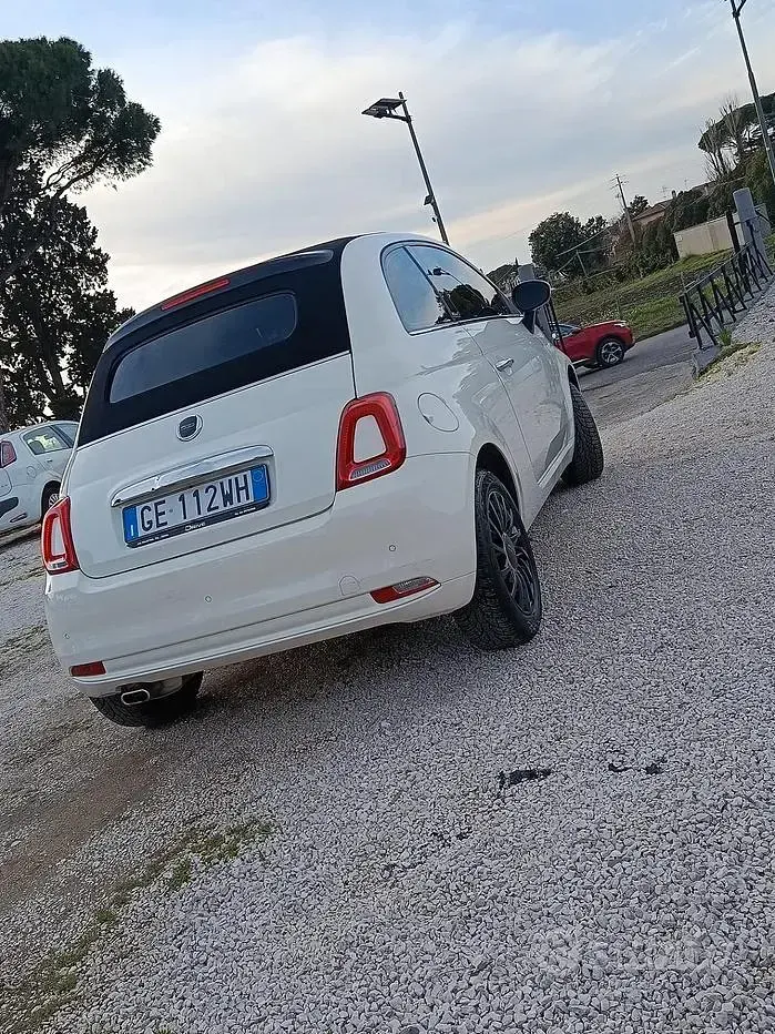 Usata Fiat 500C Lounge 69 CV (50 kW) 2021 Bianco Cabrio