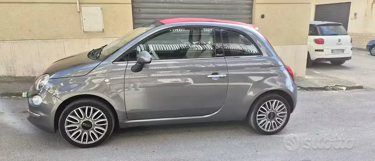 Usata Fiat 500 69 CV (50 kW) 2018 Grigio Cabrio