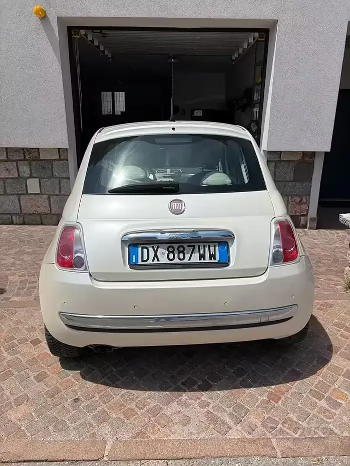 Usata Fiat 500 69 CV (50 kW) 2009 Bianco Cabrio