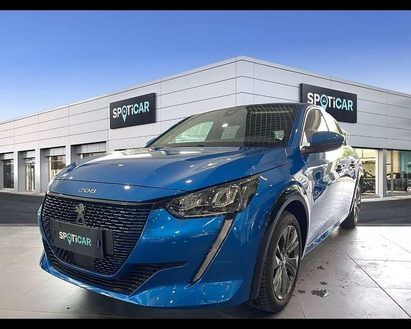 Usata Peugeot e-208 Allure 56 kW (77 CV) 2020 Blu Utilitaria