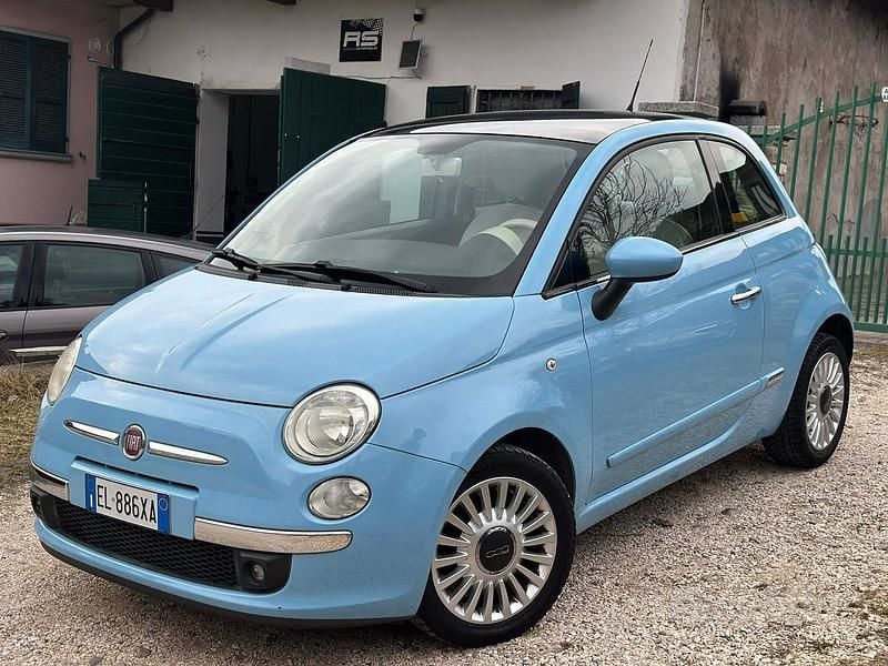 Usata Fiat 500 Lounge 69 CV (50 kW) 2012 Blu Berlina