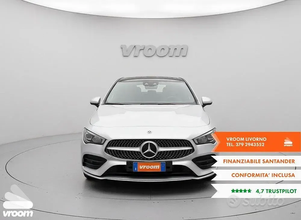 Usata Mercedes CLA200 150 CV (110 kW) 2022 Grigio Coupé