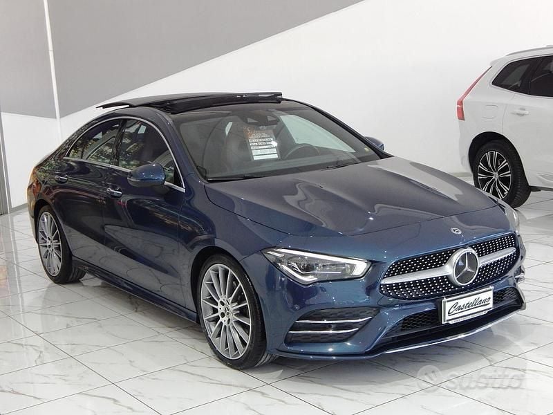Usata Mercedes CLA180 Premium 116 CV (85 kW) 2020 Blu Berlina
