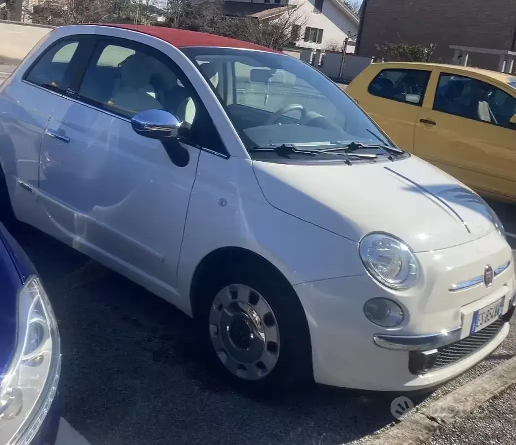 Usata Fiat 500 69 CV (50 kW) 2013 Bianco Cabrio
