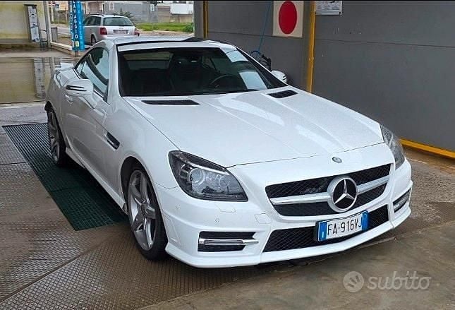 Usata Mercedes SLK250 Premium 204 CV (150 kW) 2015 Bianco Cabrio