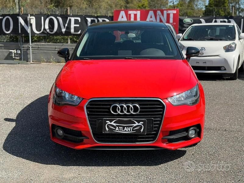 Usata Audi A1 Attraction 86 CV (63 kW) 2014 Rosso Utilitaria
