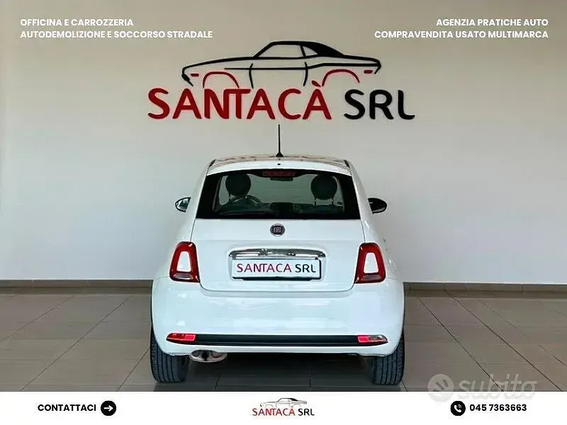Usata Fiat 500 Lounge 69 CV (50 kW) 2016 Bianco Berlina