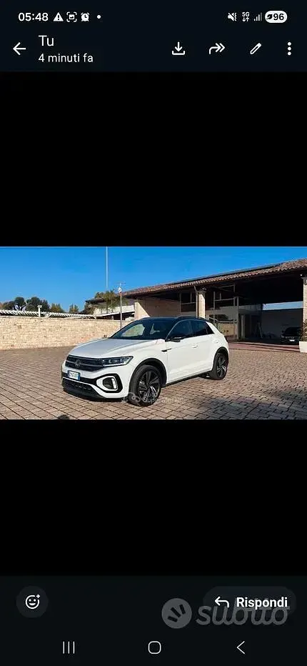 Usata VW T-Roc Life 150 CV (110 kW) 2023 Bianco SUV