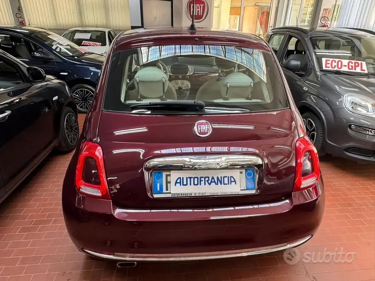 Usata Fiat 500 Lounge 69 CV (50 kW) 2018 Rosso Berlina