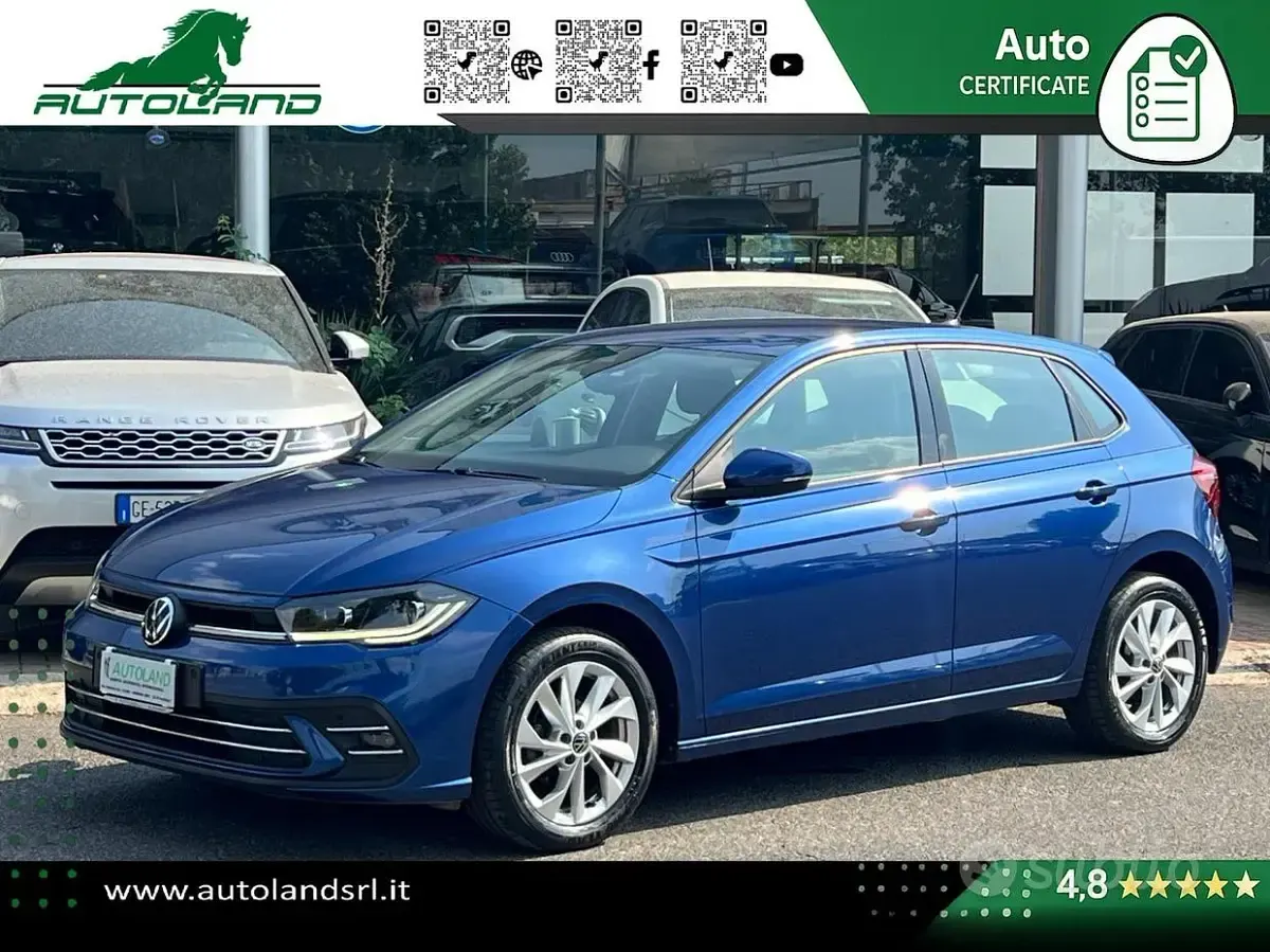 Usata VW Polo Style 95 CV (69 kW) 2022 Bluazzurro Utilitaria