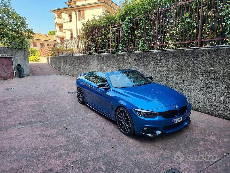 Usata BMW 430 Cabriolet M Sport 2018 Blu Cabrio