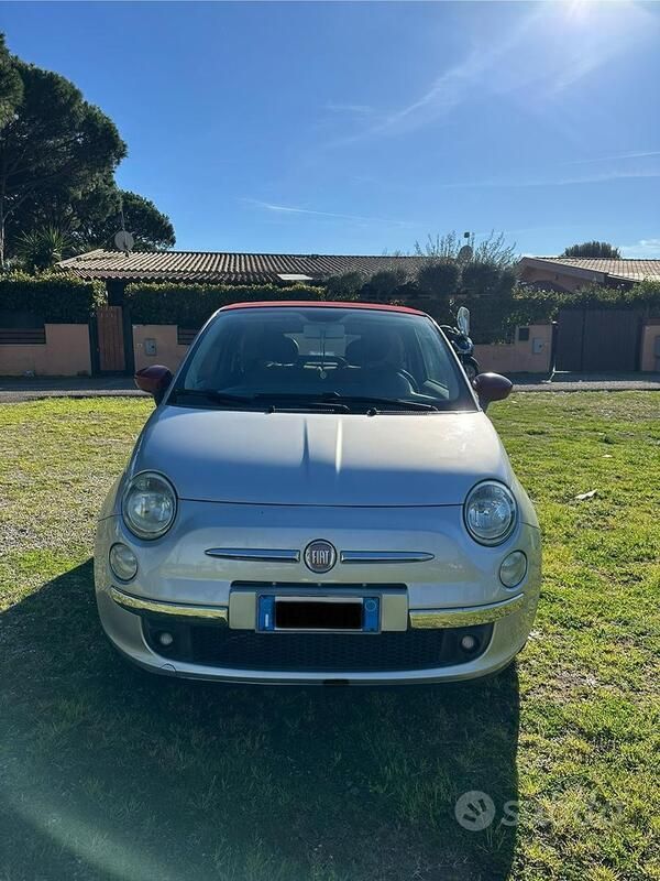 Usata Fiat 500C 95 CV (69 kW) 2011 Grigio Cabrio