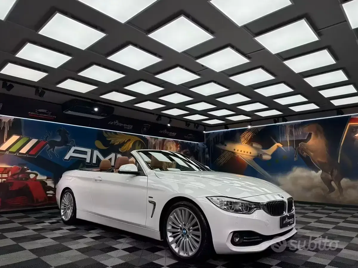 Usata BMW 420 Cabriolet Efficient Dynamics 184 CV (135 kW) 2014 Bianco Cabrio