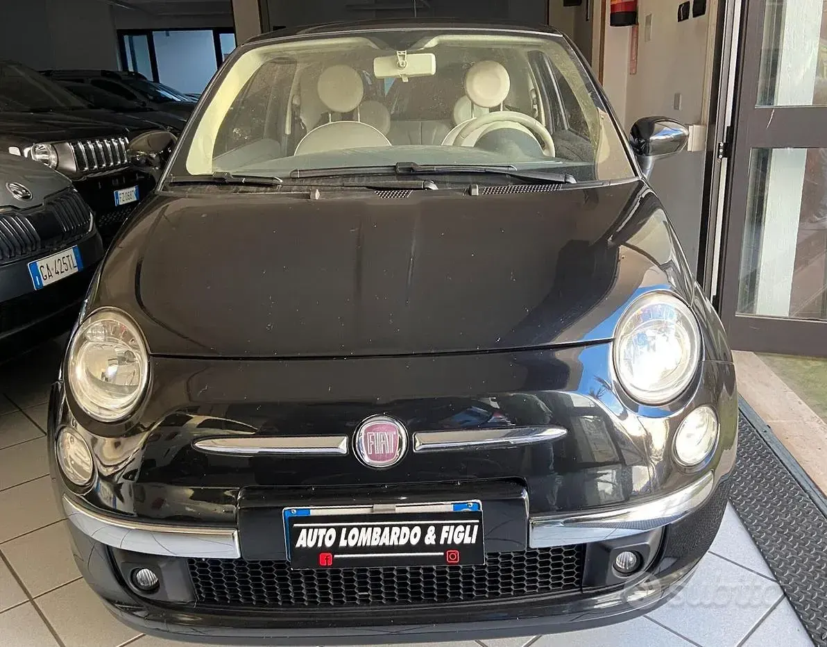 Usata Fiat 500 Lounge 69 CV (50 kW) 2011 Nero Berlina