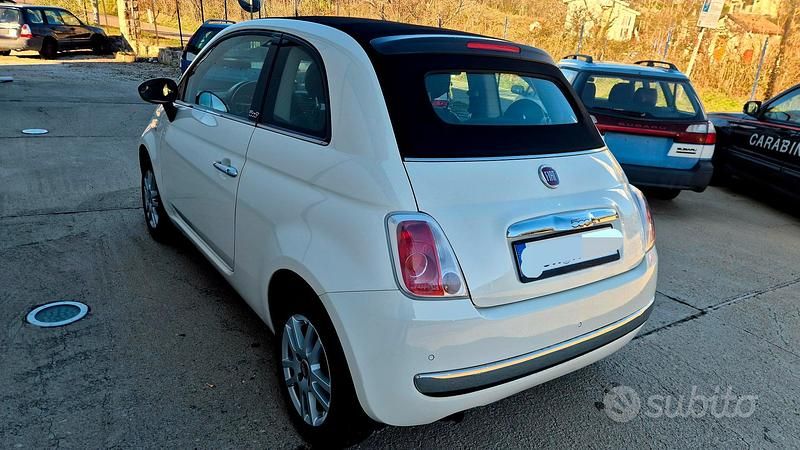 Usata Fiat 500C 2013 Bianco Cabrio